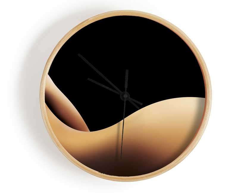 Curviture of the body Clock - Wallart-Direct UK