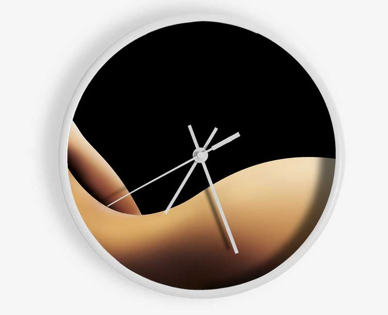 Curviture of the body Clock - Wallart-Direct UK