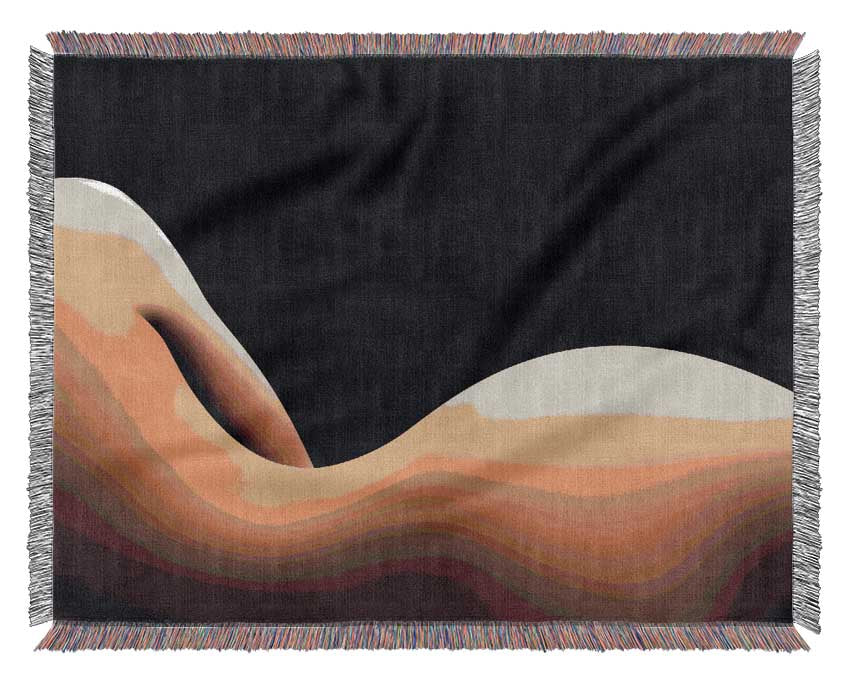 Curviture of the body Woven Blanket