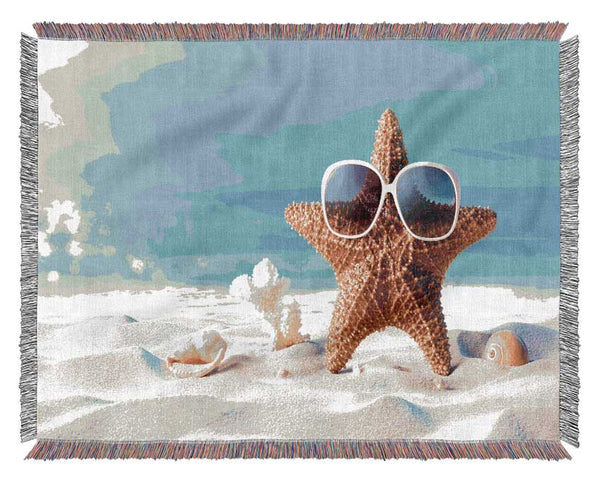 Cool Starfish Woven Blanket