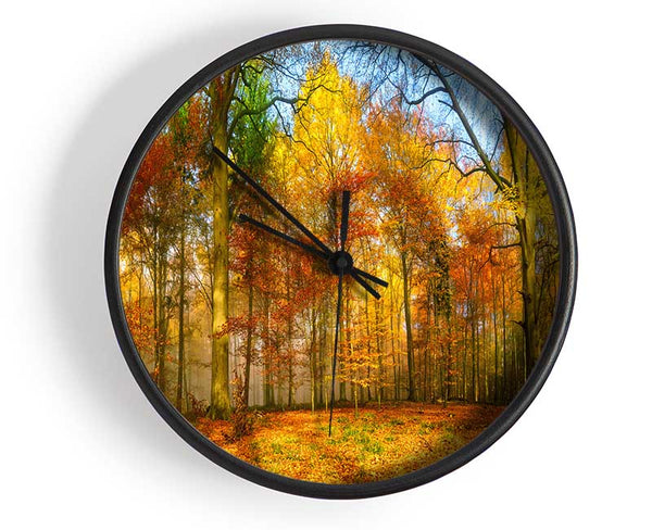 Autumn Forest soft Clock - Wallart-Direct UK