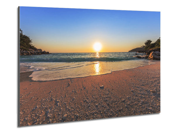 Sunrise on the cove Metal Print