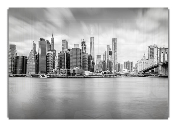 Grey cityscape views soft