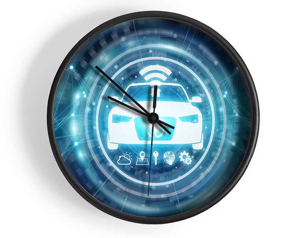 Electric car charge Clock - Wallart-Direct UK