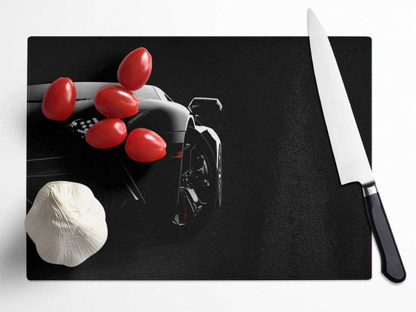 Sleek Car Design Glass Chopping Board