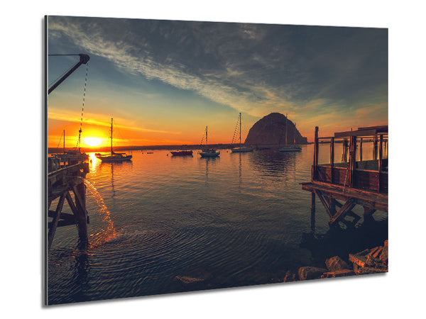 Relaxing on the jeti Metal Print