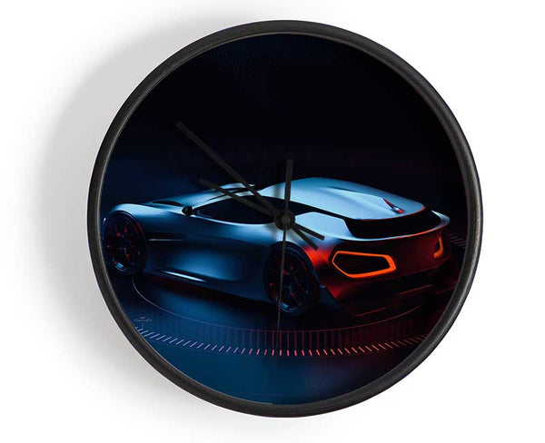 Full Spin futuristic car Clock - Wallart-Direct UK