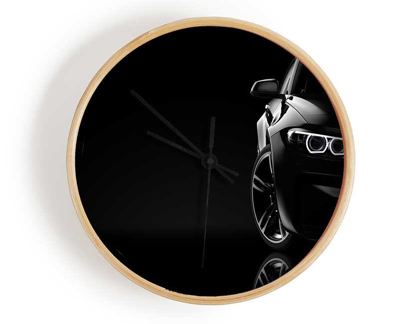 Sleek Half a car shot Clock - Wallart-Direct UK