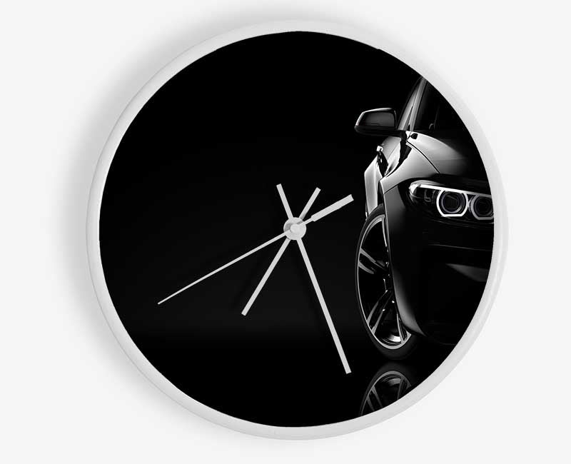 Sleek Half a car shot Clock - Wallart-Direct UK