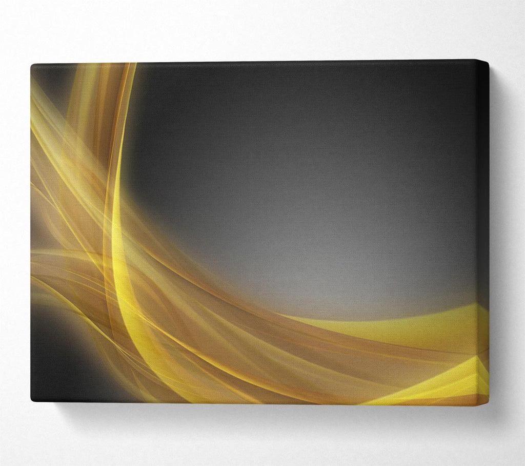 Picture of Yellow swirls through the gradients Canvas Print Wall Art