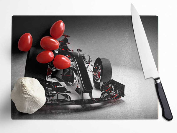 F1 racer futuristic Glass Chopping Board