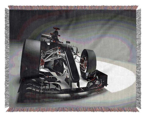 F1 racer futuristic Woven Blanket