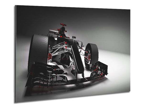 F1-Rennfahrer futuristisch