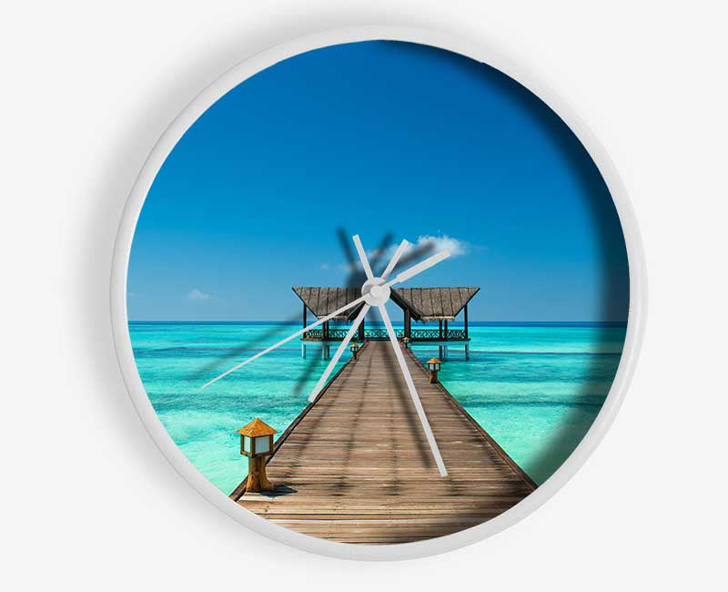 The bridge to the sea Clock - Wallart-Direct UK