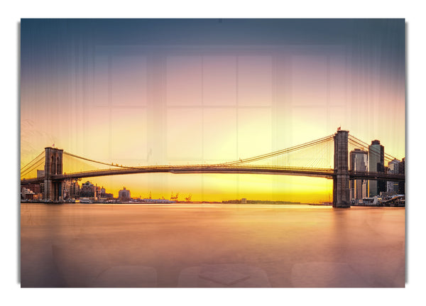 NYC Bridge im Sonnenaufgang
