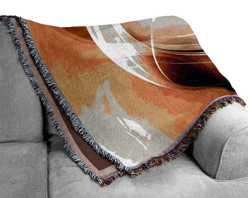 Abstract fire blend Woven Blanket