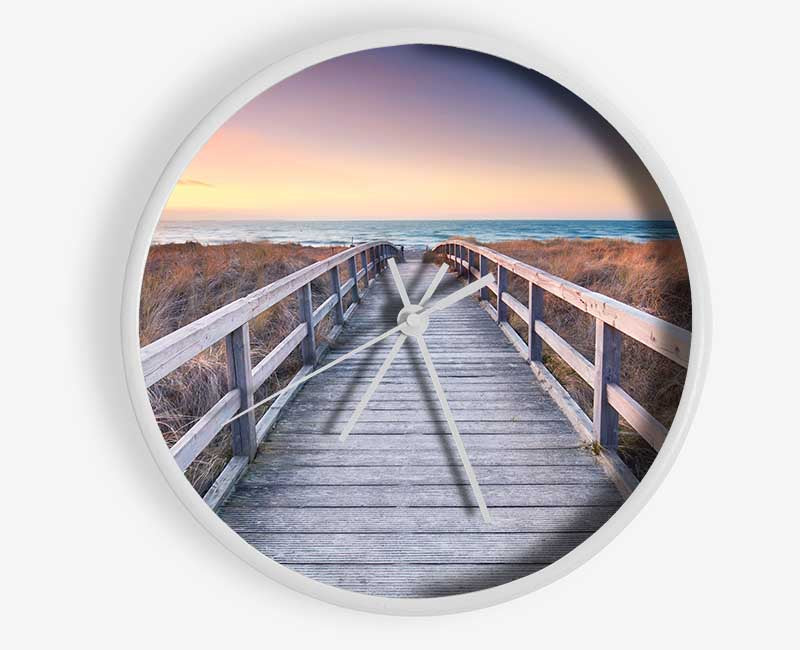 Brige to the coast Clock - Wallart-Direct UK