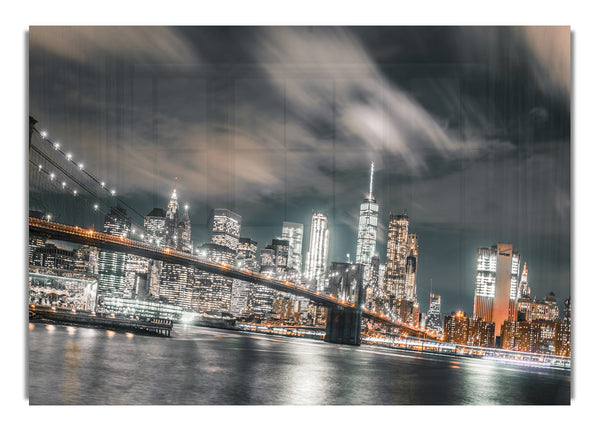 Light on the bridge in New York