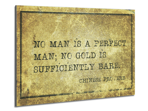 Chinese Proverb saying Metal Print