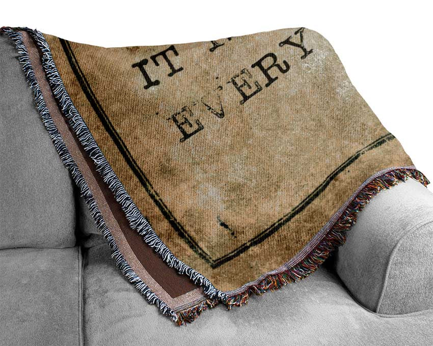 Plato quote Woven Blanket