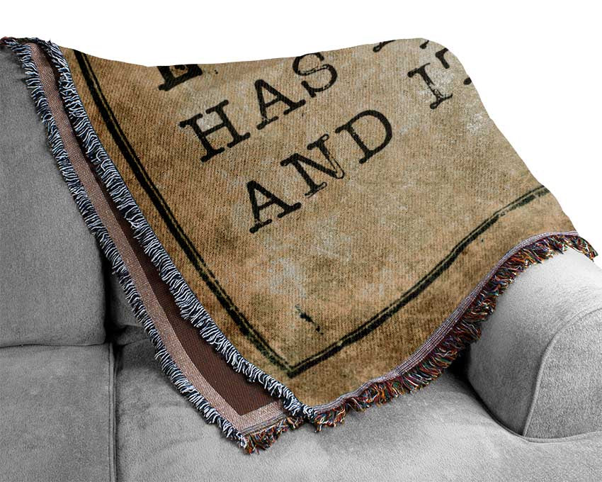 Socrates Quote Woven Blanket