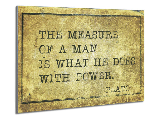 Plato Quote 2 Metal Print
