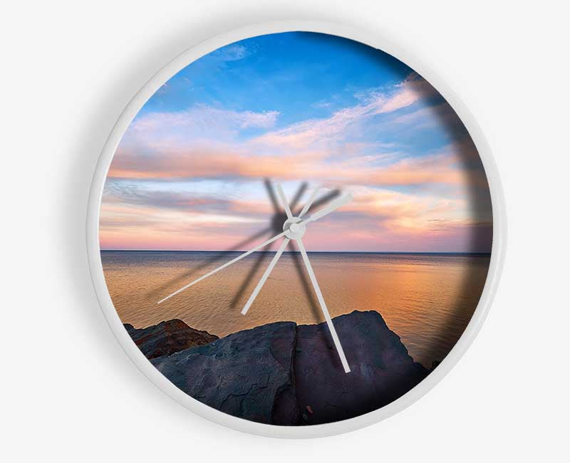 Scenic view out to sea Clock - Wallart-Direct UK