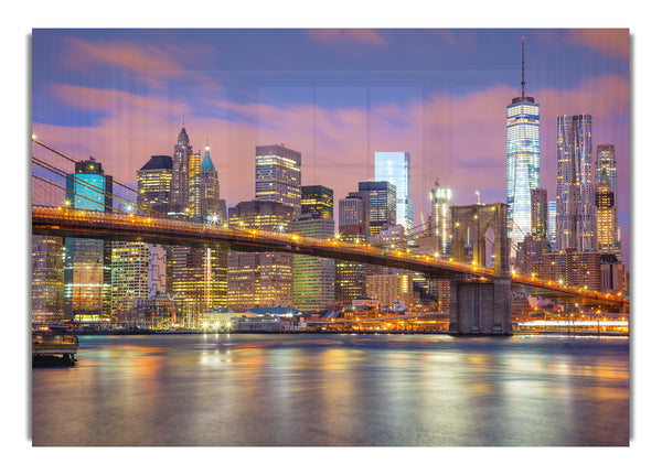 Light on a NYC bridge