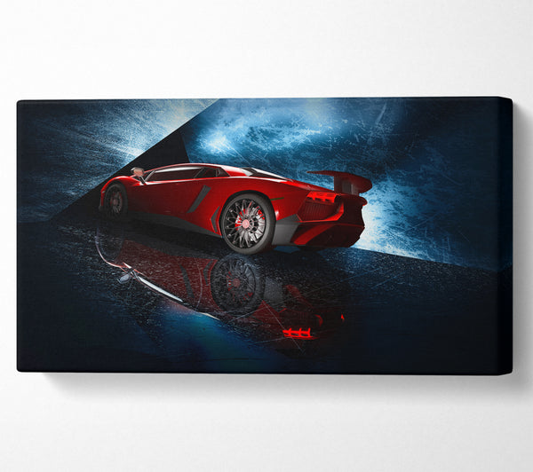 Red Supercar stanced