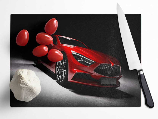 Mean looking Supercar Glass Chopping Board