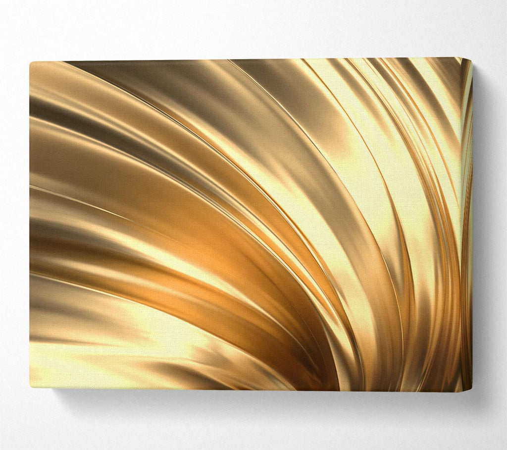 Picture of Gold textured fabric Canvas Print Wall Art