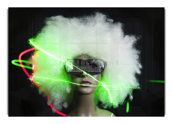 Neonlicht Afro