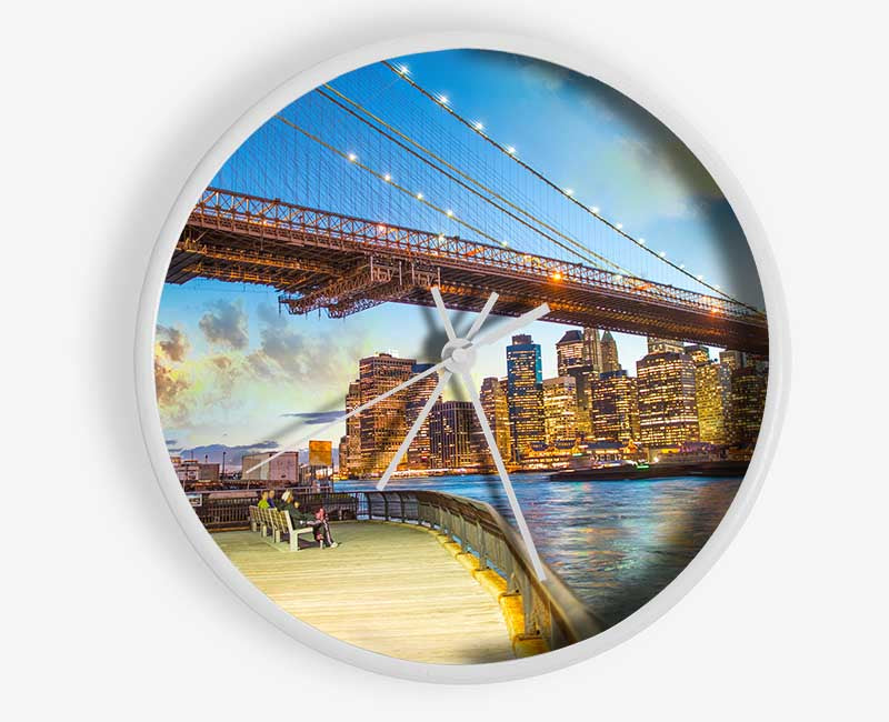 Up close and personal New york Clock - Wallart-Direct UK