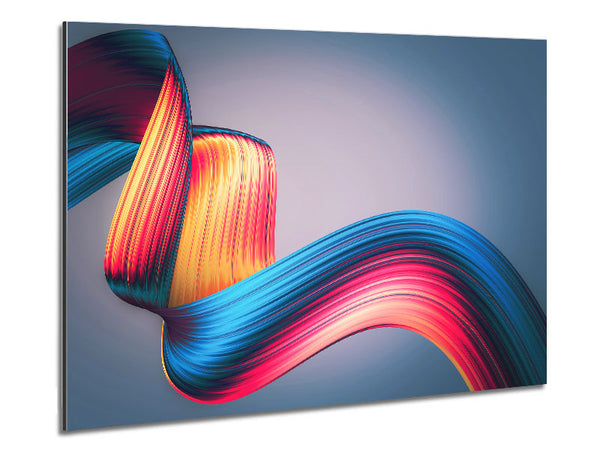 Ribbon of colour and light Metal Print