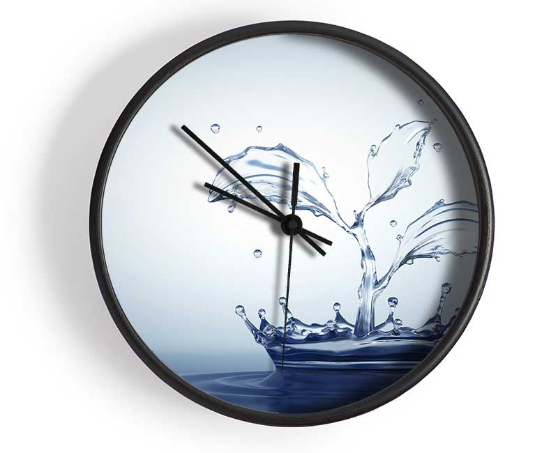 Water splash plant Clock - Wallart-Direct UK