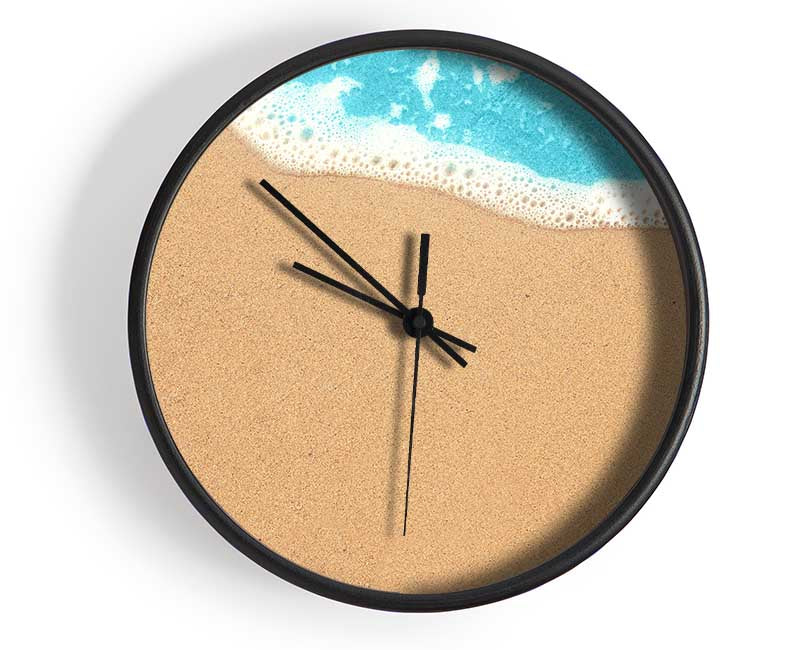 Sand and sea meet Clock - Wallart-Direct UK