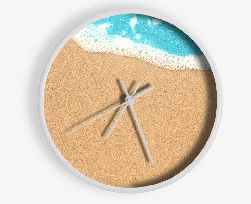 Sand and sea meet Clock - Wallart-Direct UK