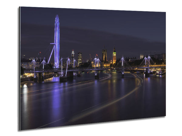 London bei Nacht – Lichtspuren