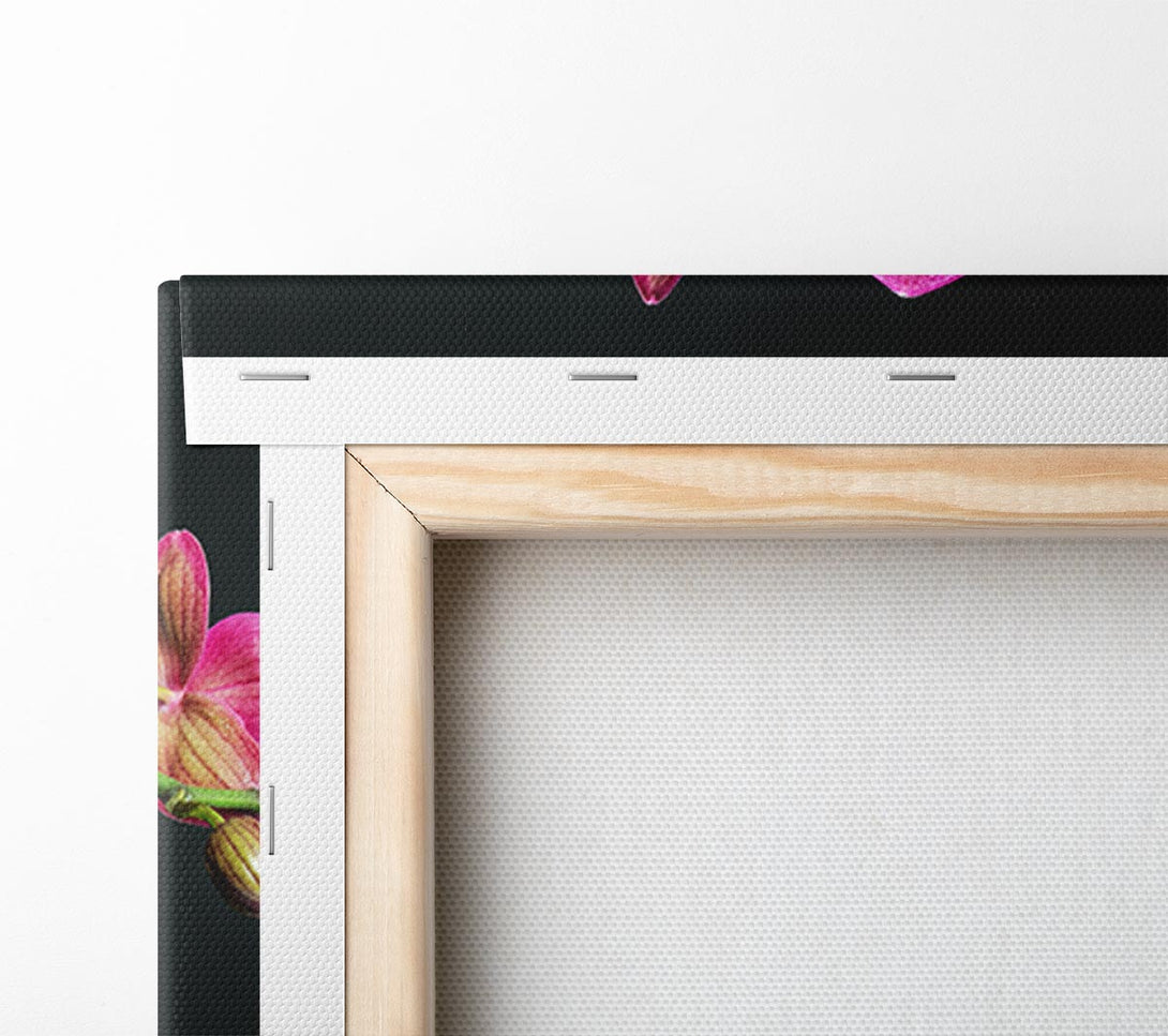  A Canvas Print of Pink Orchids Curve Canvas Wall Art