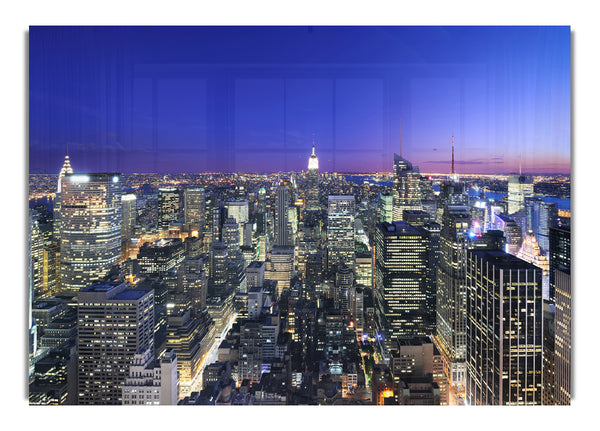 City at night and lights