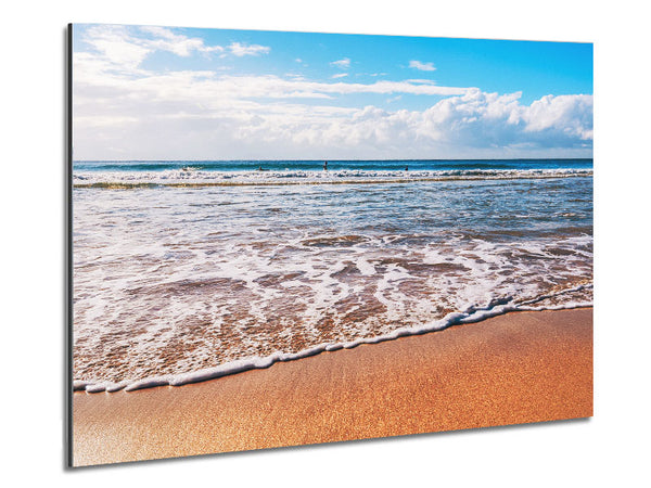 Schöner Sandtag am Strand