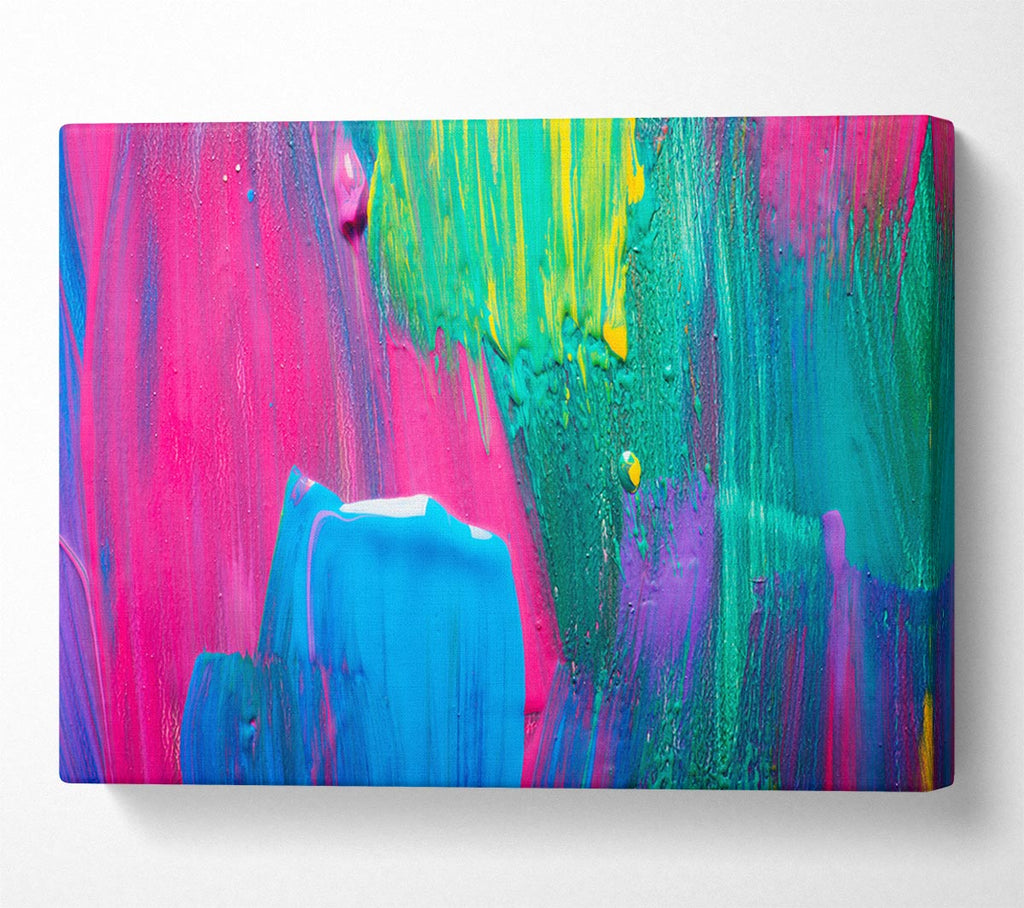 Picture of Bold paint strokes Canvas Print Wall Art