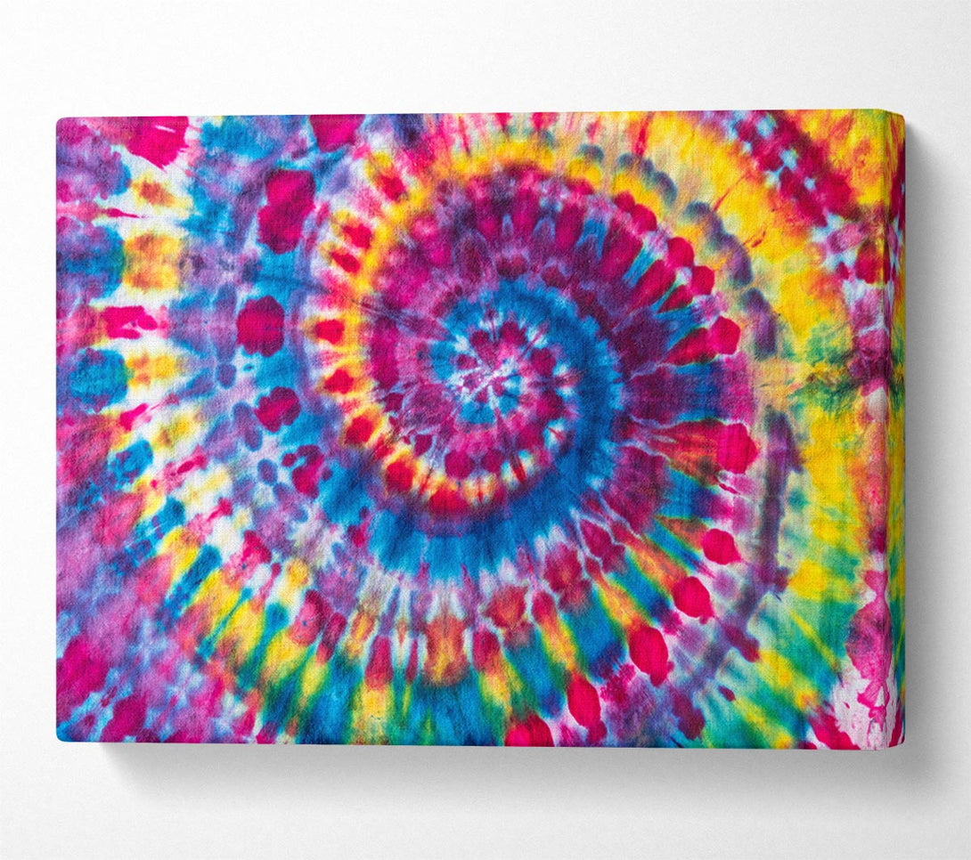 Picture of Spiral tie dye Canvas Print Wall Art