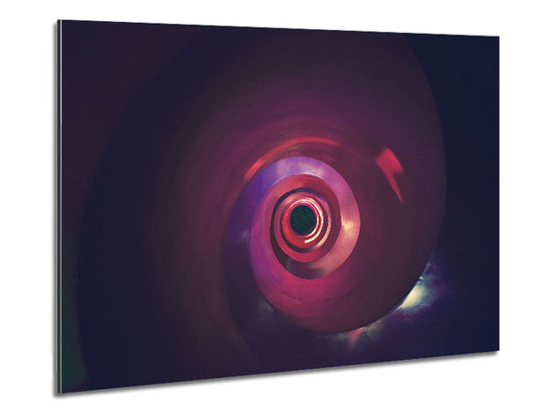 Sinking down the purple hole Metal Print