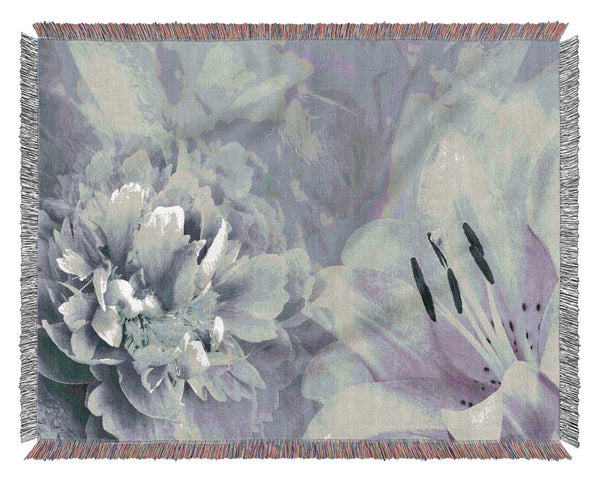 Flower Montage Woven Blanket