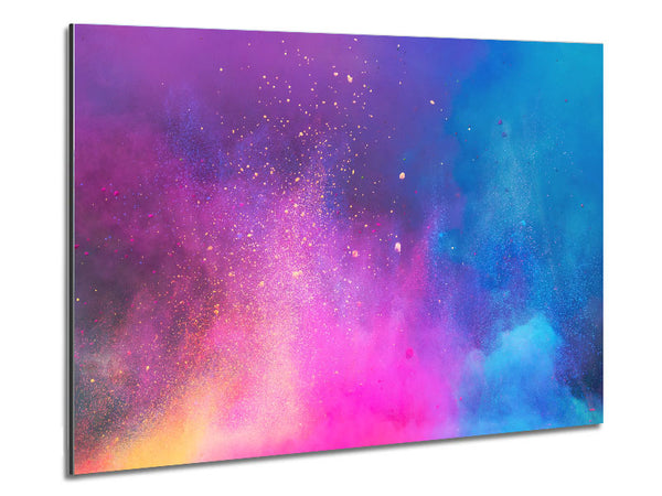 Bunte Staubexplosion
