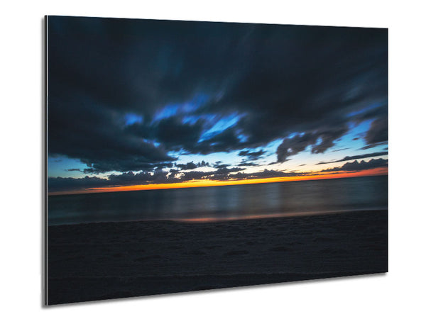 Dark night coast Metal Print