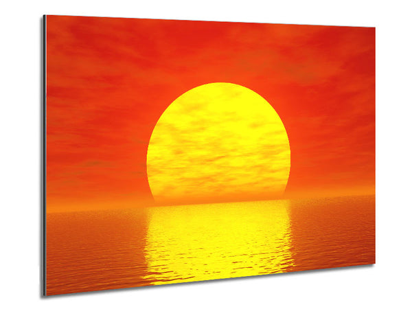 Glorious Orange sunset Metal Print