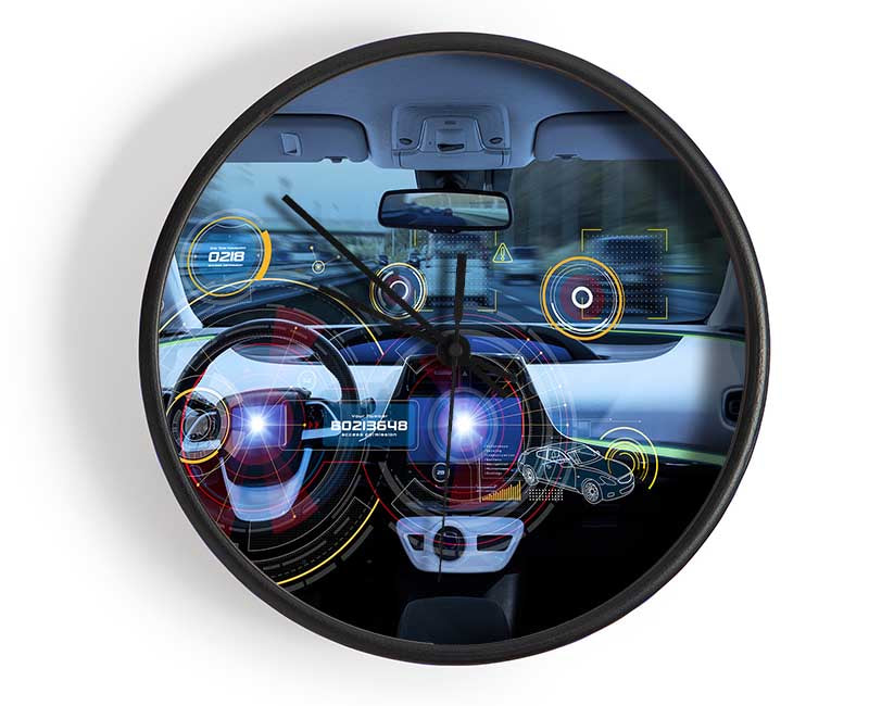The car of the future Clock - Wallart-Direct UK