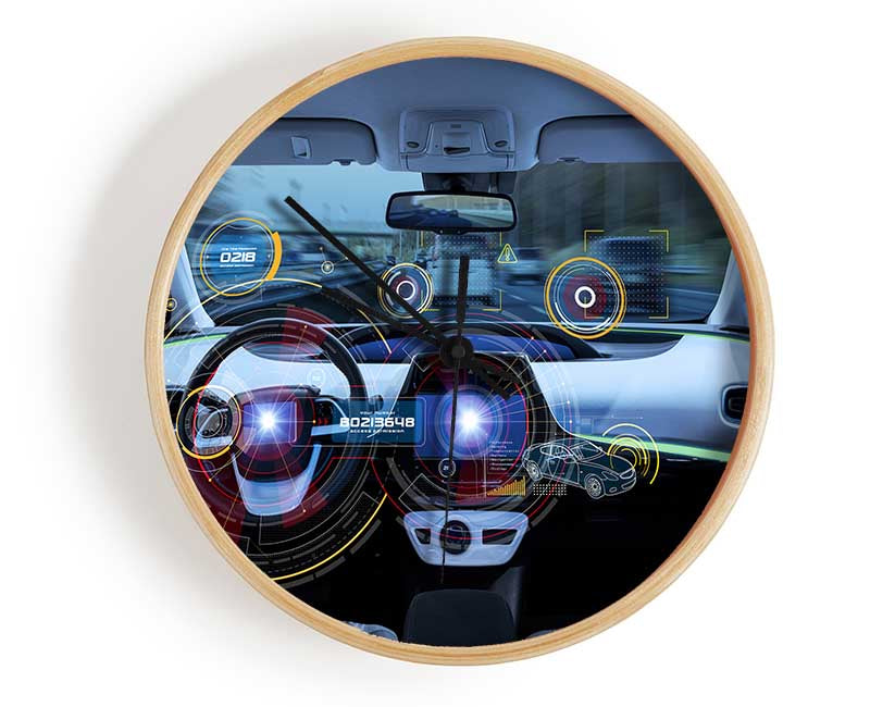 The car of the future Clock - Wallart-Direct UK